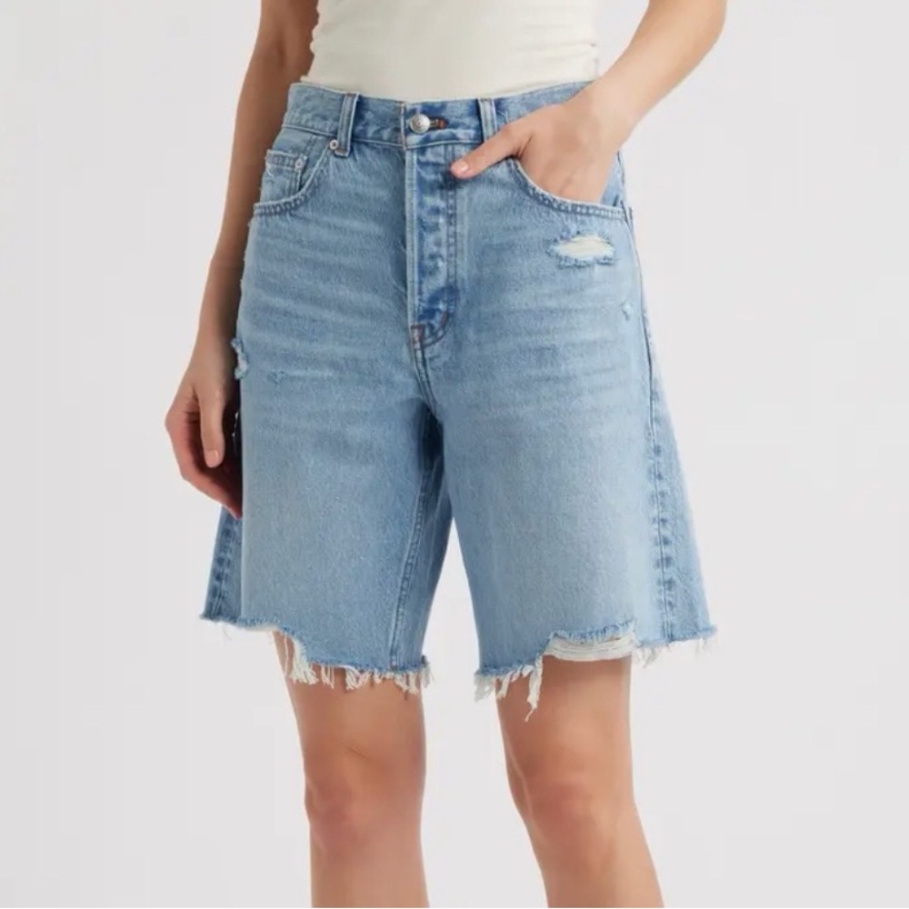 Madewell Light Blue Jean Shorts